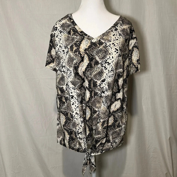 a.gain snakeskin print top size small - Picture 1 of 3
